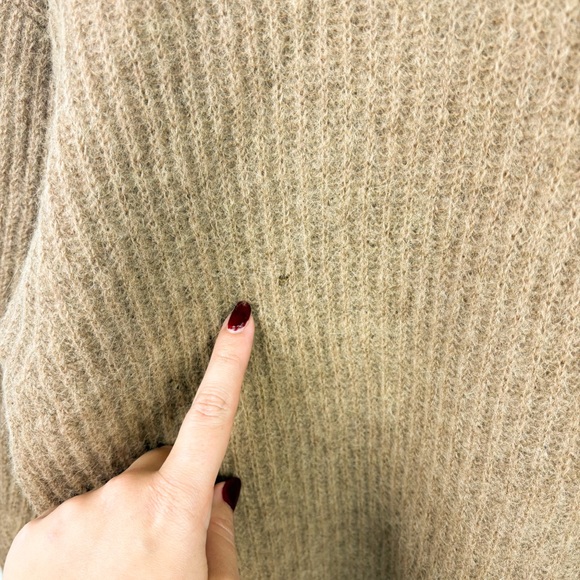 Everlane Cocoon Crew Alpaca Sweater Tigers Eye Toffee Camel Tan Brown Small - Picture 5 of 7